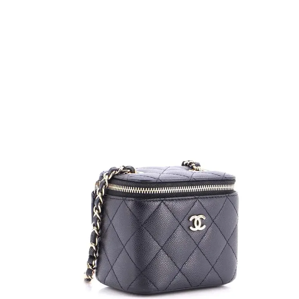 Chanel Classic Vanity Case With Chain #230138C39B - Picture 3 of 7